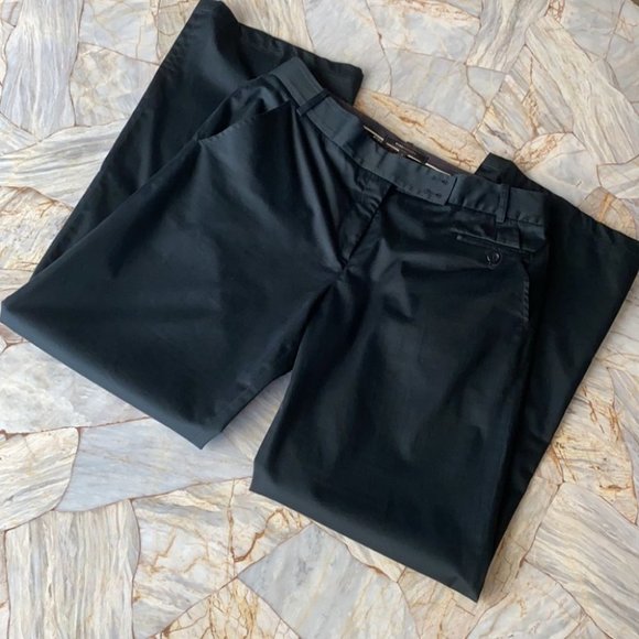BCBGMAXAZRIA Khakis Black  Pants Size 10 - Picture 1 of 8